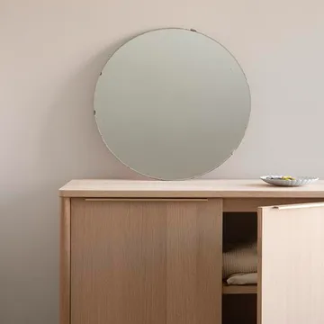 Jut High skåp - Oak oiled-grön marmor-mässing - Fritz Hansen