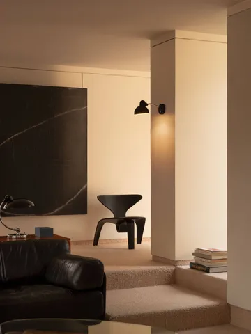 Kaiser Idell 6567-W vägglampa - Black - Fritz Hansen