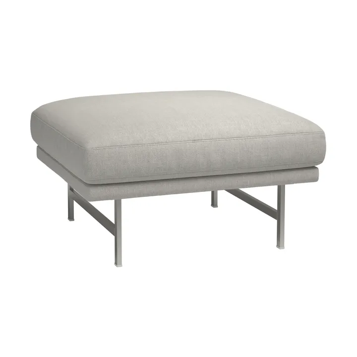 Lissoni PL110S pouf 67x75 cm - Clay 012-rostfritt stål - Fritz Hansen