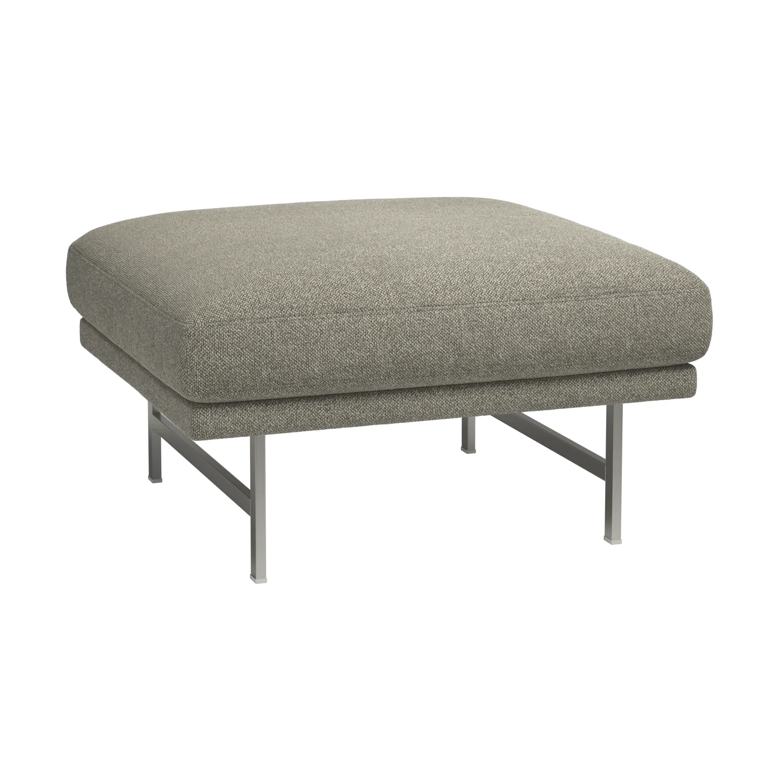 Lissoni PL110S pouf 67x75 cm, Moss 015-rostfritt stål Fritz Hansen