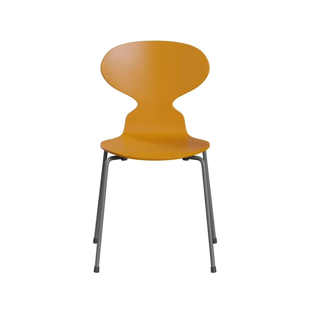 Myran 3101 stol, burnt yellow, silvergrått stativ Fritz Hansen