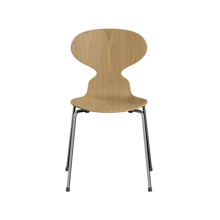 Myran 3101 stol - ek klarlack, kromat stålstativ - Fritz Hansen