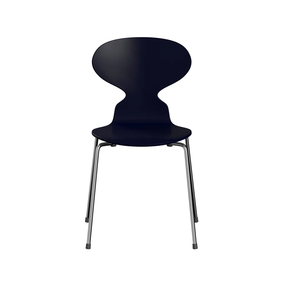 Myran 3101 stol, midnight blue, lackad, kromat stålstativ Fritz Hansen