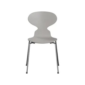 Myran 3101 stol - nine grey, målad ask, kromat stålstativ - Fritz Hansen