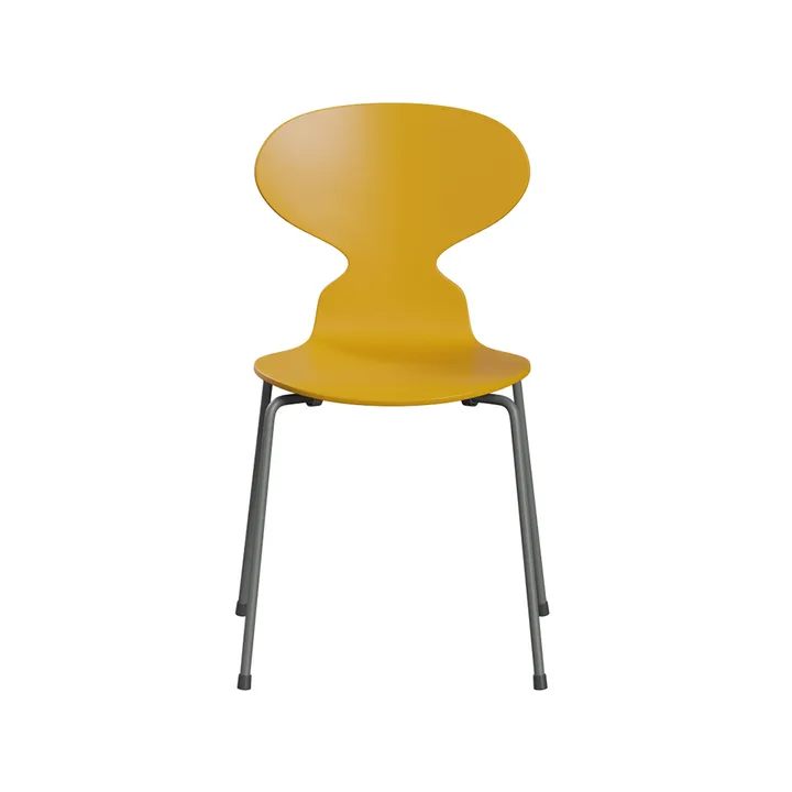 Myran 3101 stol - True yellow, silvergrått stativ - Fritz Hansen