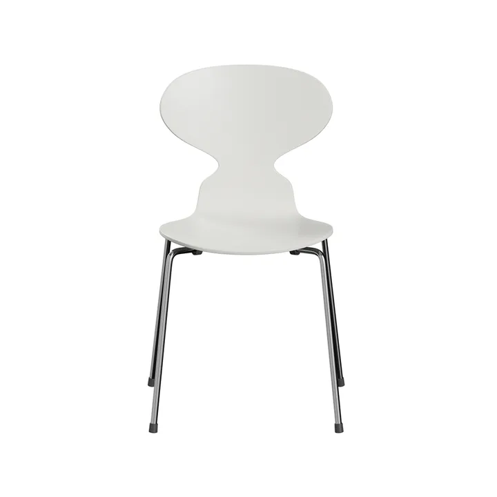 Myran 3101 stol - white, lackad, kromat stålstativ - Fritz Hansen