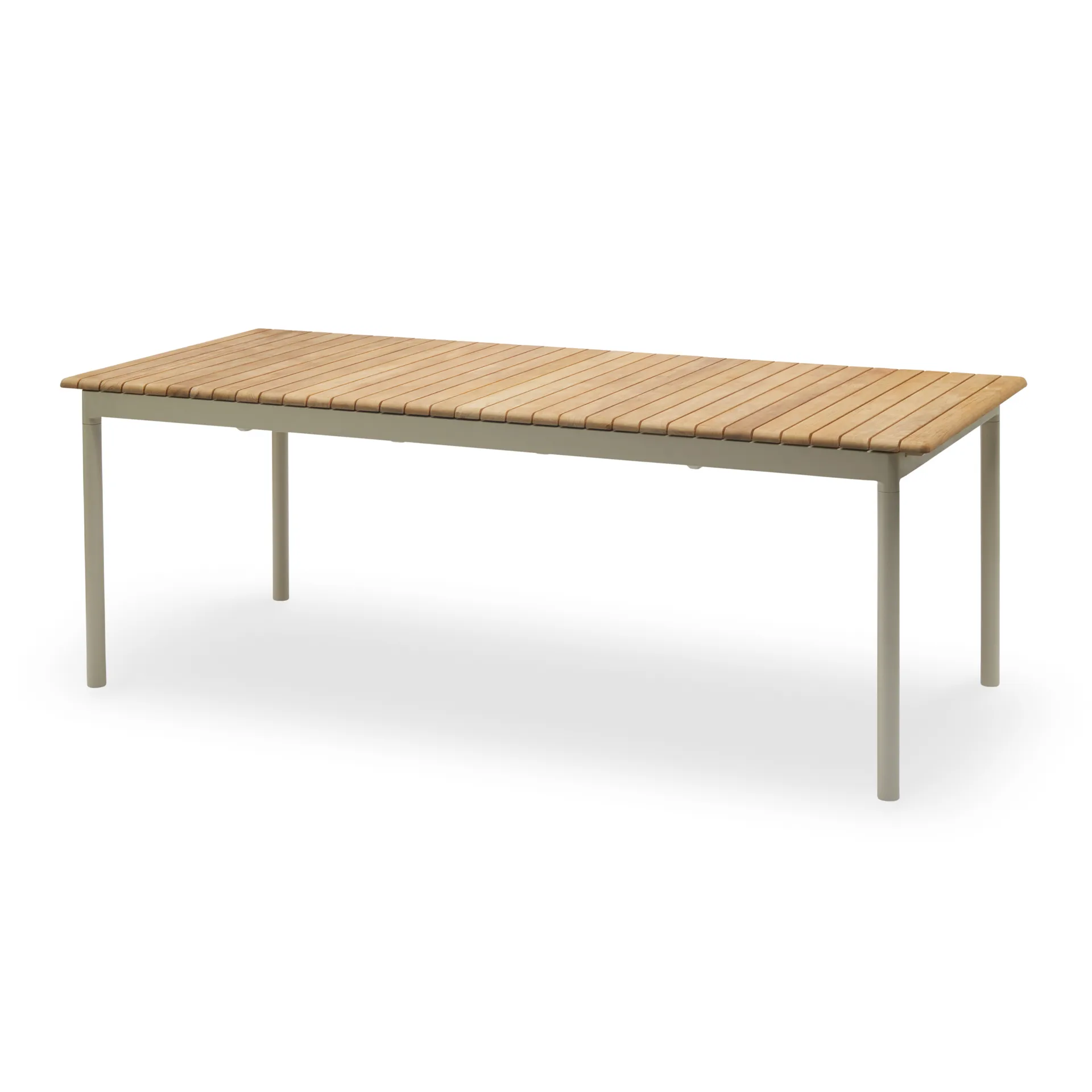 Pelagus matbord teak 214x90,5 cm, Light ivory Fritz Hansen