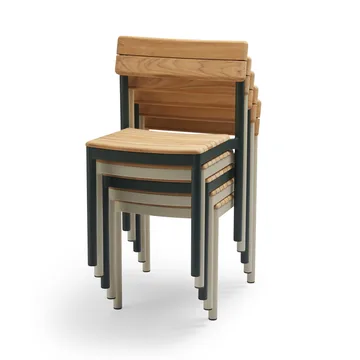 Pelagus stol teak - Light ivory - Fritz Hansen