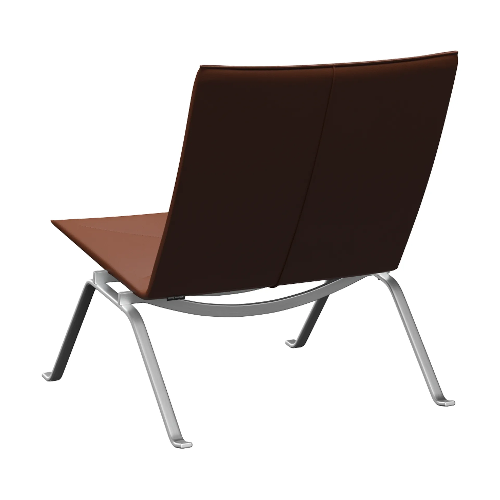 PK22 fåtölj, Aura cognac läder-rostfritt stål Fritz Hansen
