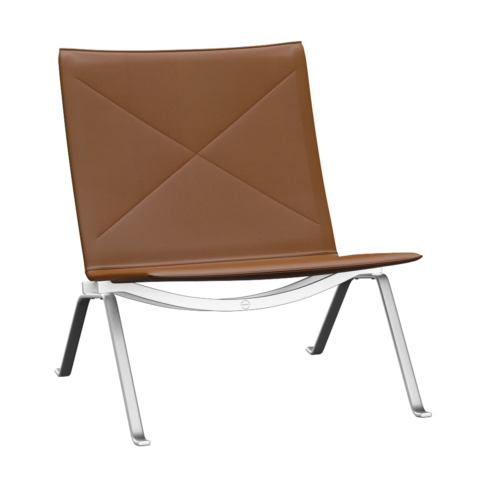 PK22 fåtölj, Aura walnut läder-rostfritt stål Fritz Hansen