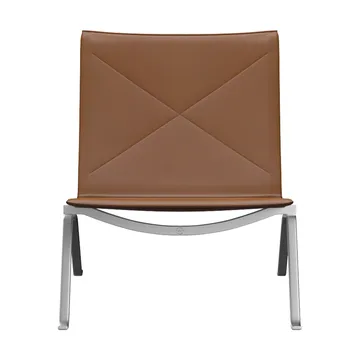 PK22 fåtölj - Aura walnut läder-rostfritt stål - Fritz Hansen