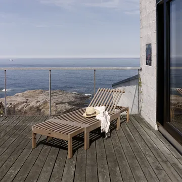 Riviera solsäng - teak - Fritz Hansen