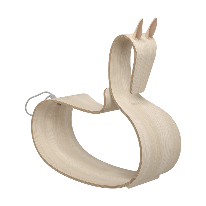 Rocking Horse gunghäst - Klarlackad ask - Fritz Hansen