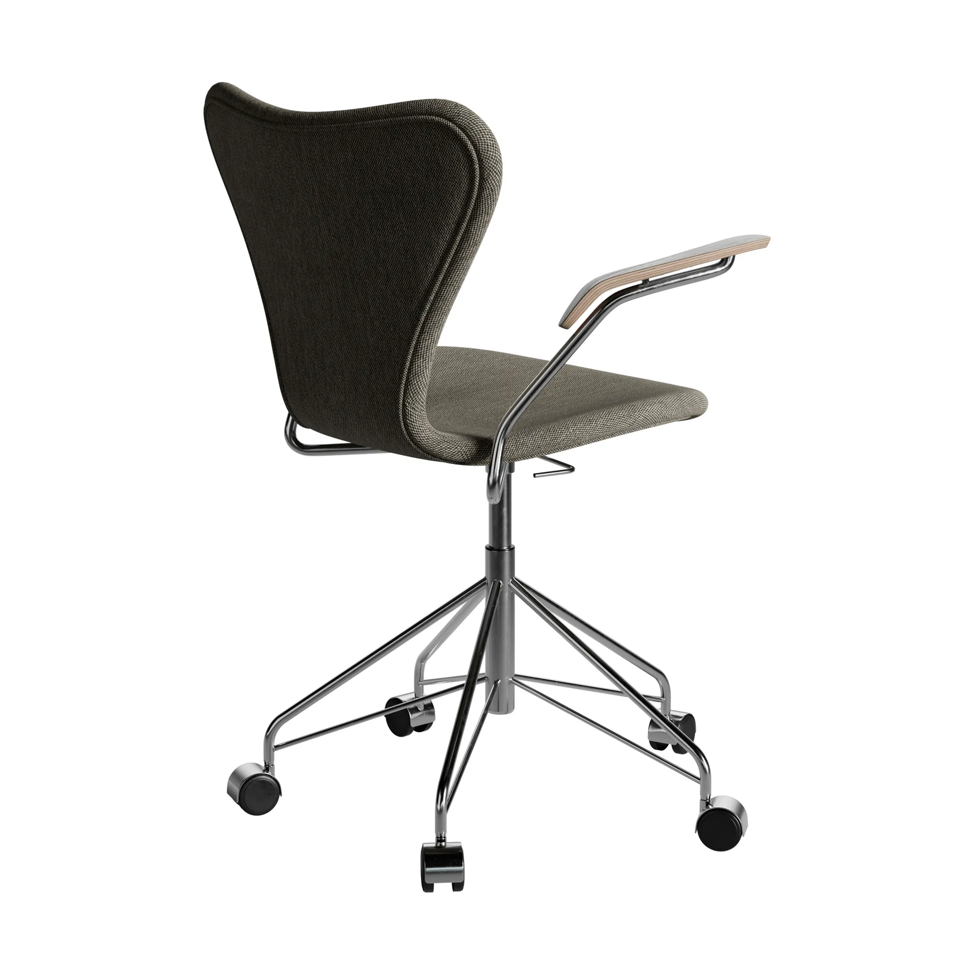 Sjuan 3217 kontorstol, Tyg Clay 09 Light sand-krom Fritz Hansen