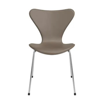 Sjuan Tailored stol - Harness Leather Slate Grey-chrome - Fritz Hansen