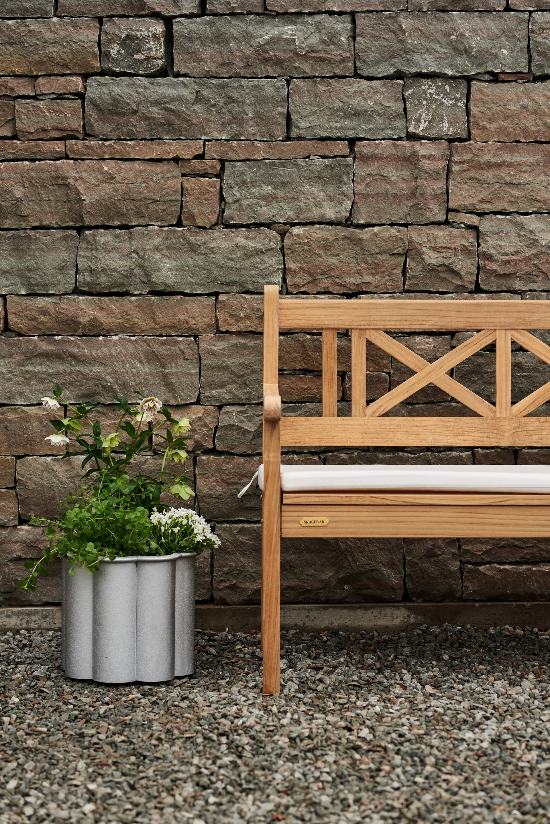 Skagen sittdyna till soffa, Golden Yellow Stripe Fritz Hansen