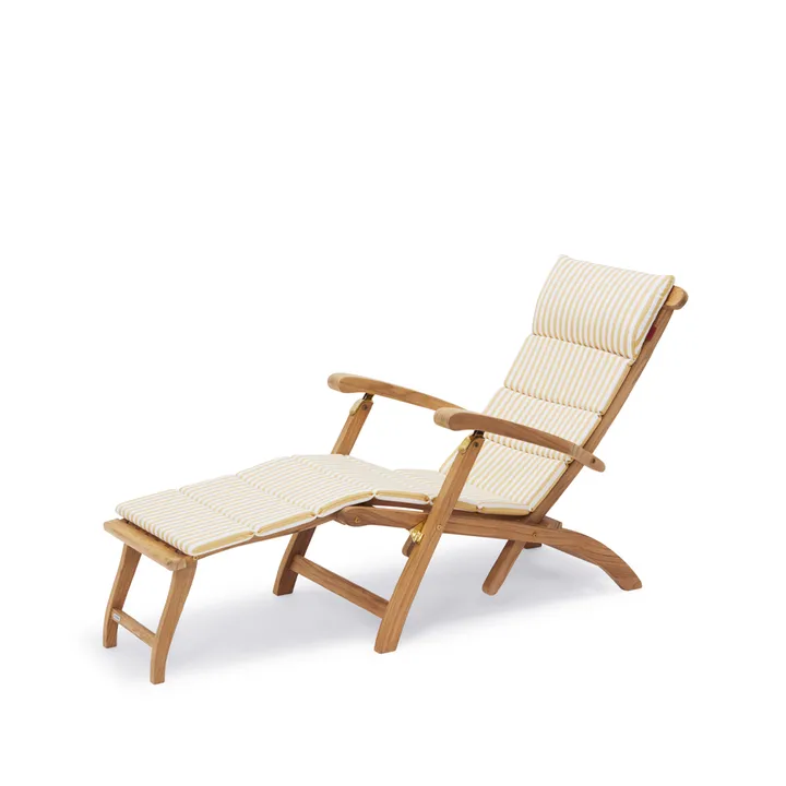 Steamer däckstolsdyna - tyg outdoor textile golden yellow stripe - Fritz Hansen