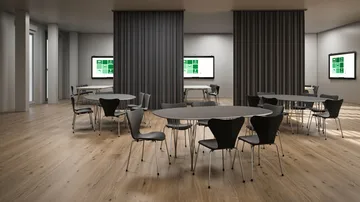 Superellipse B616 matbord 170x100 cm - Grey laminate-alu-wam graphite - Fritz Hansen