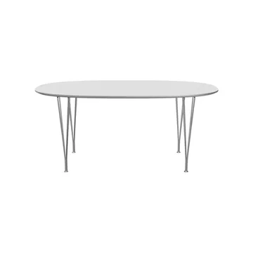 Superellipse B616 matbord 170x100 cm - White laminate-chrome - Fritz Hansen