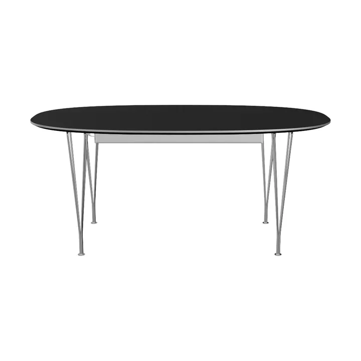 Superellipse B619 matbord - Black, 180-300x120x72 cm - Fritz Hansen