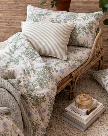Plumbago Muslin påslakan - 150x210 cm - Garbo&Friends