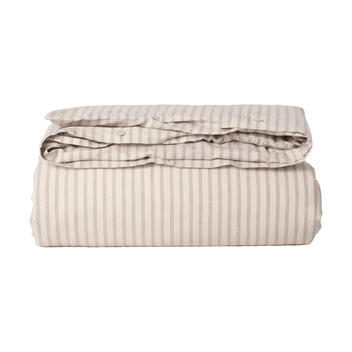Stripe Mauve Muslin påslakan - 140x200 cm - Garbo&Friends