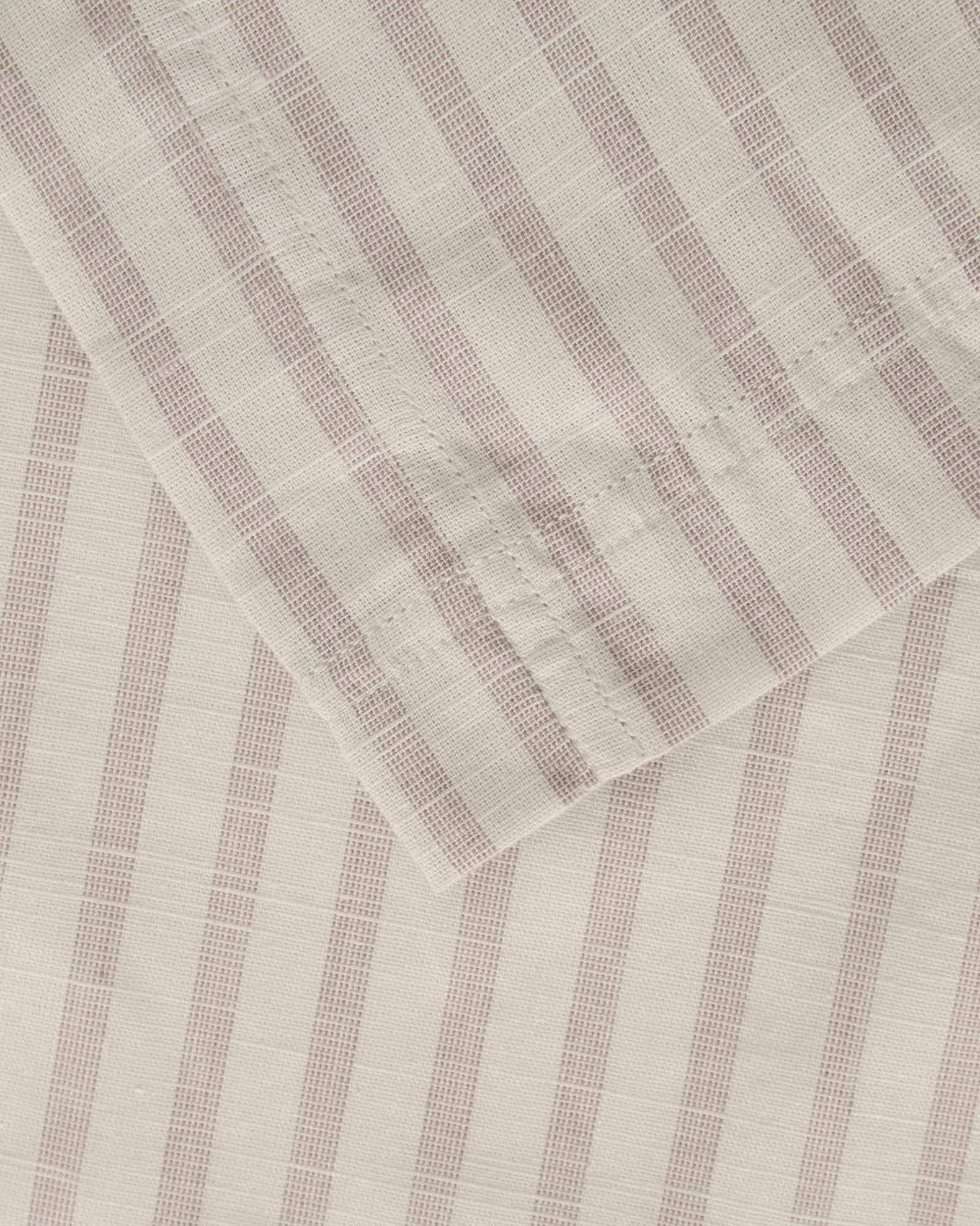 Stripe Mauve Muslin påslakan, 140x200 cm Garbo&Friends