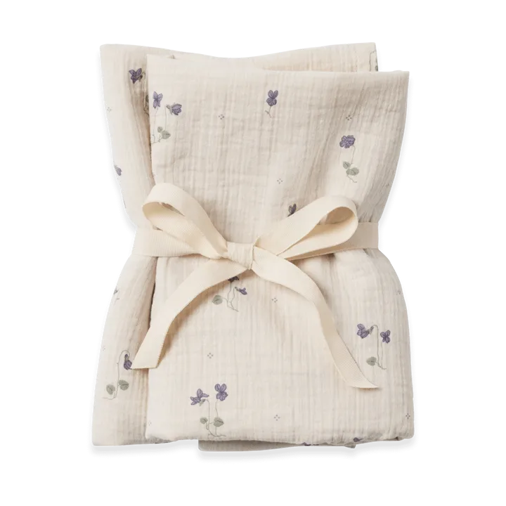 Viola Muslin filt liten 2 delar - 60x60 cm - Garbo&Friends