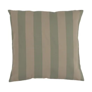 Garden Glory randig kudde - Eucalyptusgrön-beige, 50x50 cm - Garden Glory