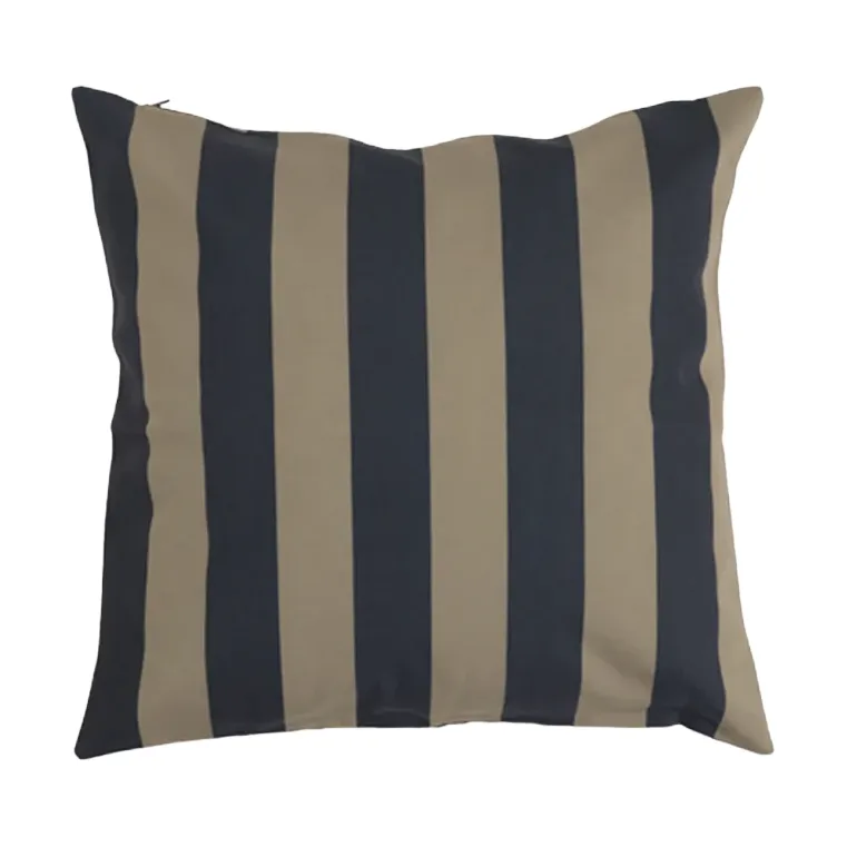 Garden Glory randig kudde, Svart-beige, 50x50 cm Garden Glory