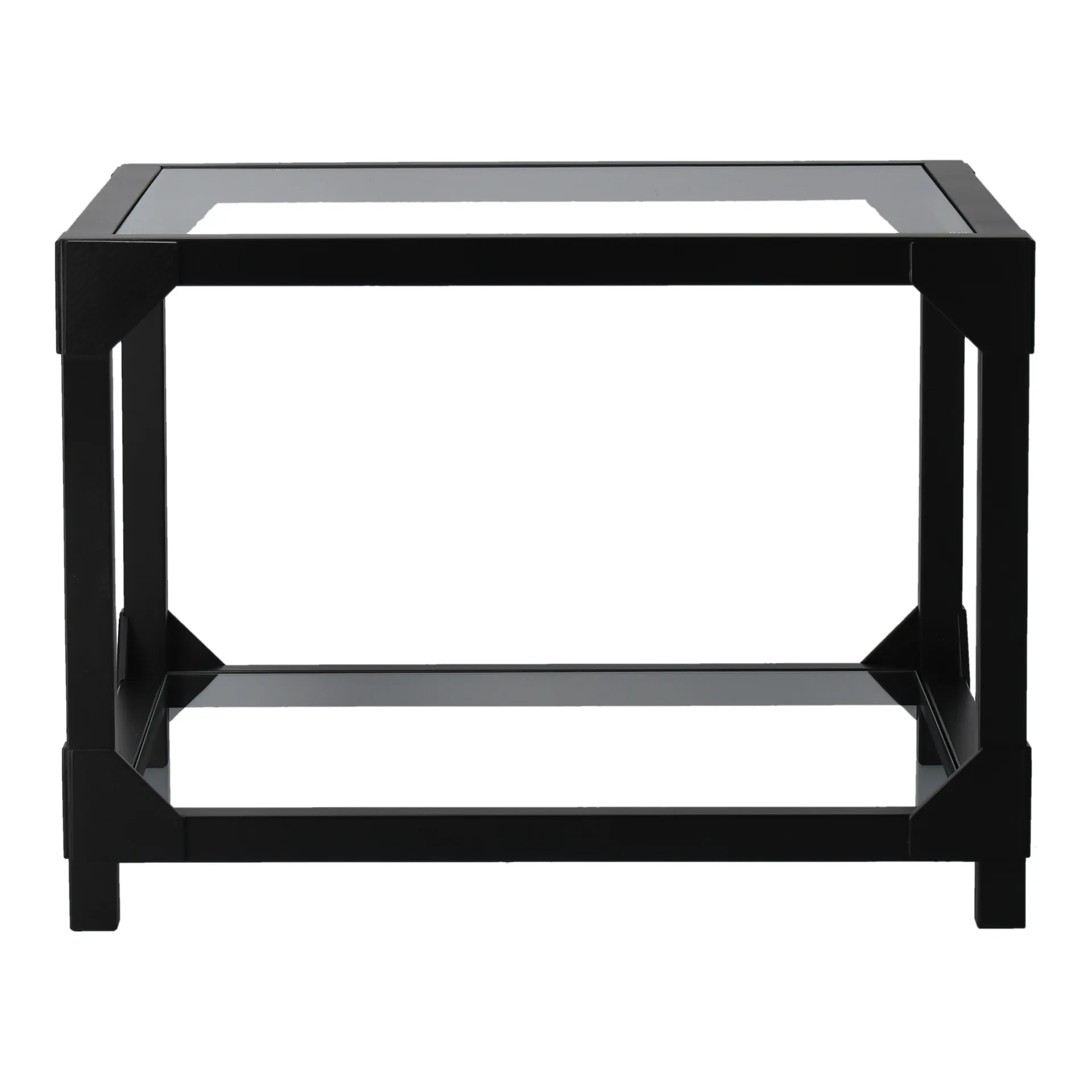 Bleck Soffbord 55x55 cm glas, Bok-svart bets Gärsnäs