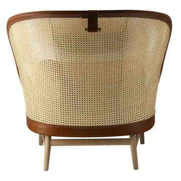 Dandy fåtölj - Ek-natural-tärnsjö läder cognac - Gärsnäs