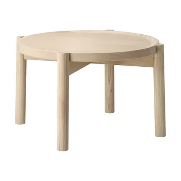 Elna soffbord - Ask-white-Ø40 cm - Gärsnäs
