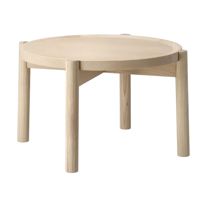 Elna soffbord - Ask-white-Ø40 cm - Gärsnäs
