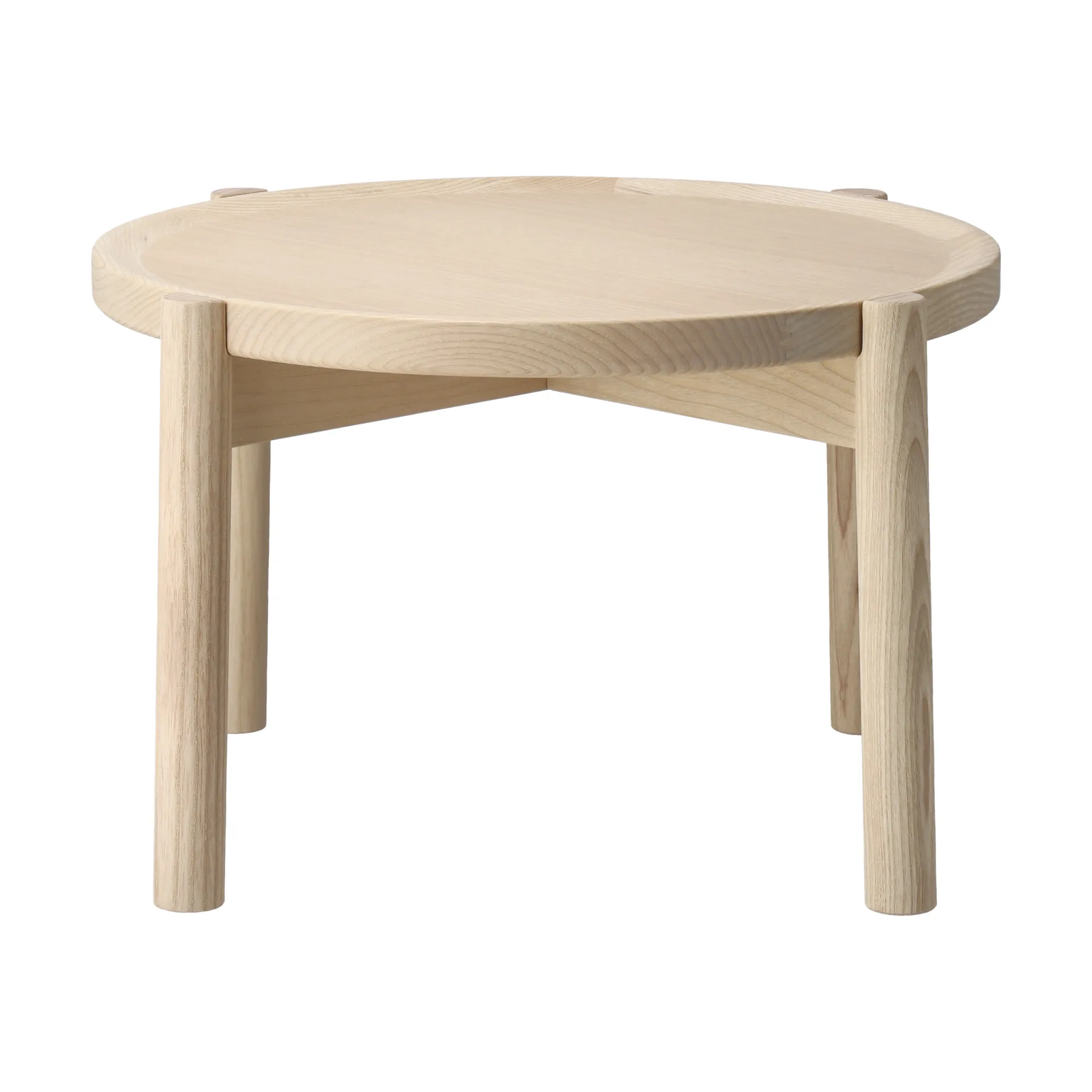 Elna soffbord, Ask-white-Ø40 cm Gärsnäs