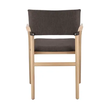 Vyn karmstol klädd rygg och sits - Monocoat natural-Lido 46 mole - Gärsnäs