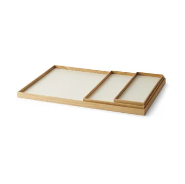 Frame bricka small 11x32,4 cm - Ek-beige - Gejst