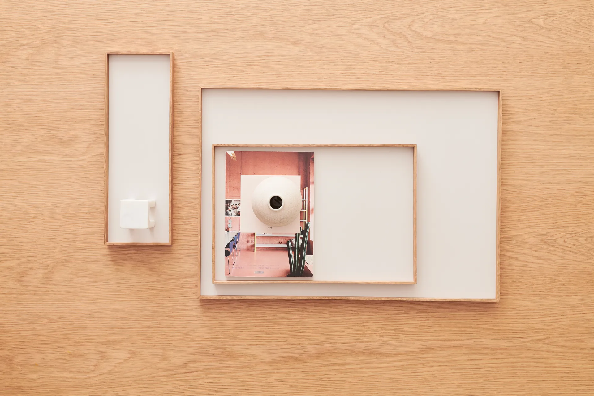 Frame bricka small 11x32,4 cm, Ek-beige Gejst