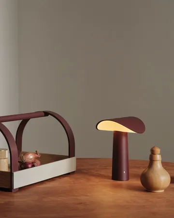 Lium portabel bordslampa 22,5 cm - Burgundy - Gejst
