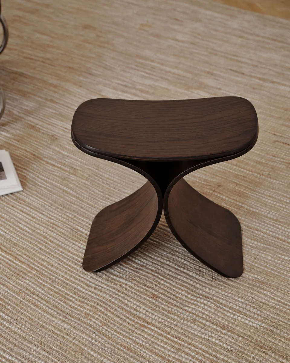 Luno pall 48x28x72 cm, Mörk ek Gejst