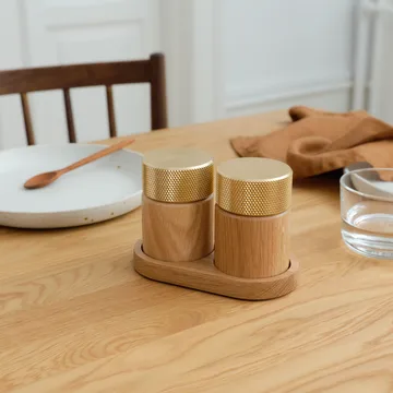 Sina salt-och pepparkvarn 6 cm - Ek-mässing - Gejst