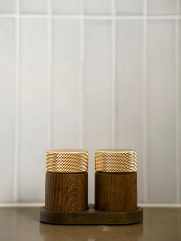 Sina salt-och pepparkvarn 6 cm - Mörk ask-mässing - Gejst