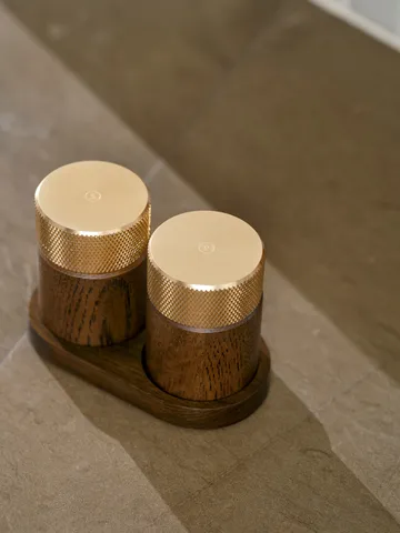 Sina salt-och pepparkvarn 6 cm - Mörk ask-mässing - Gejst