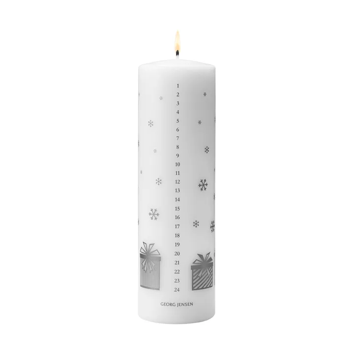 2025 års kalenderljus - Vit-silver - Georg Jensen