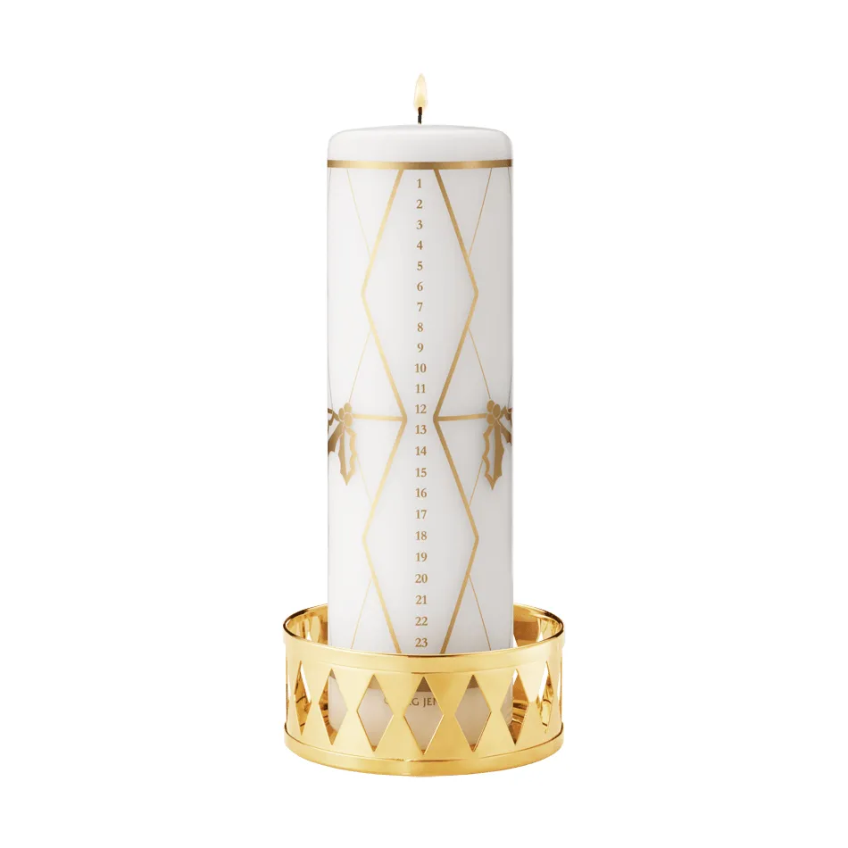 2026 års ljusstake blockljus, Guld Georg Jensen
