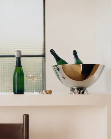 Bernadotte champagnekylare - Silver, Ø40 cm - Georg Jensen