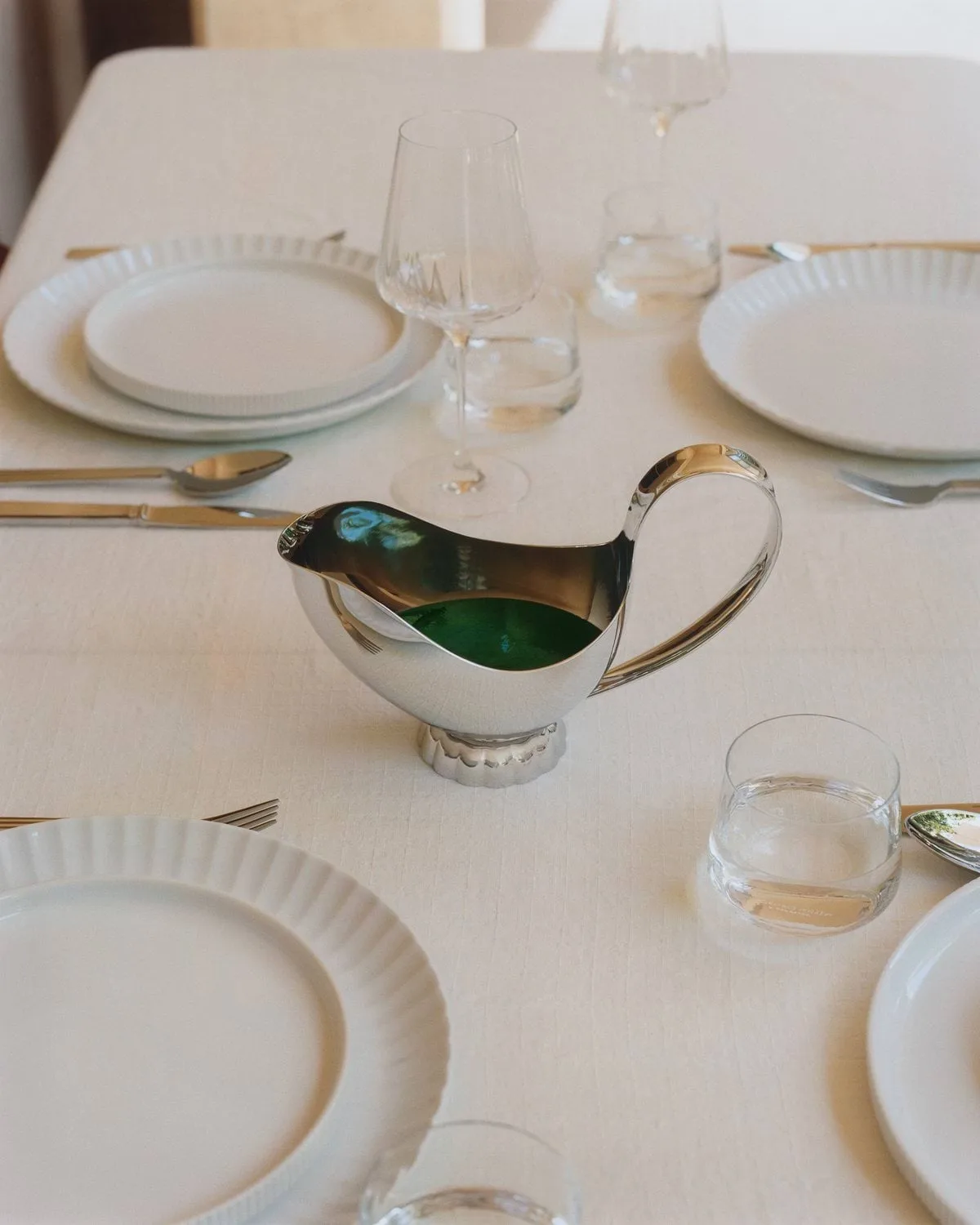 Bernadotte såskanna, Rostfritt stål, 14 cl Georg Jensen
