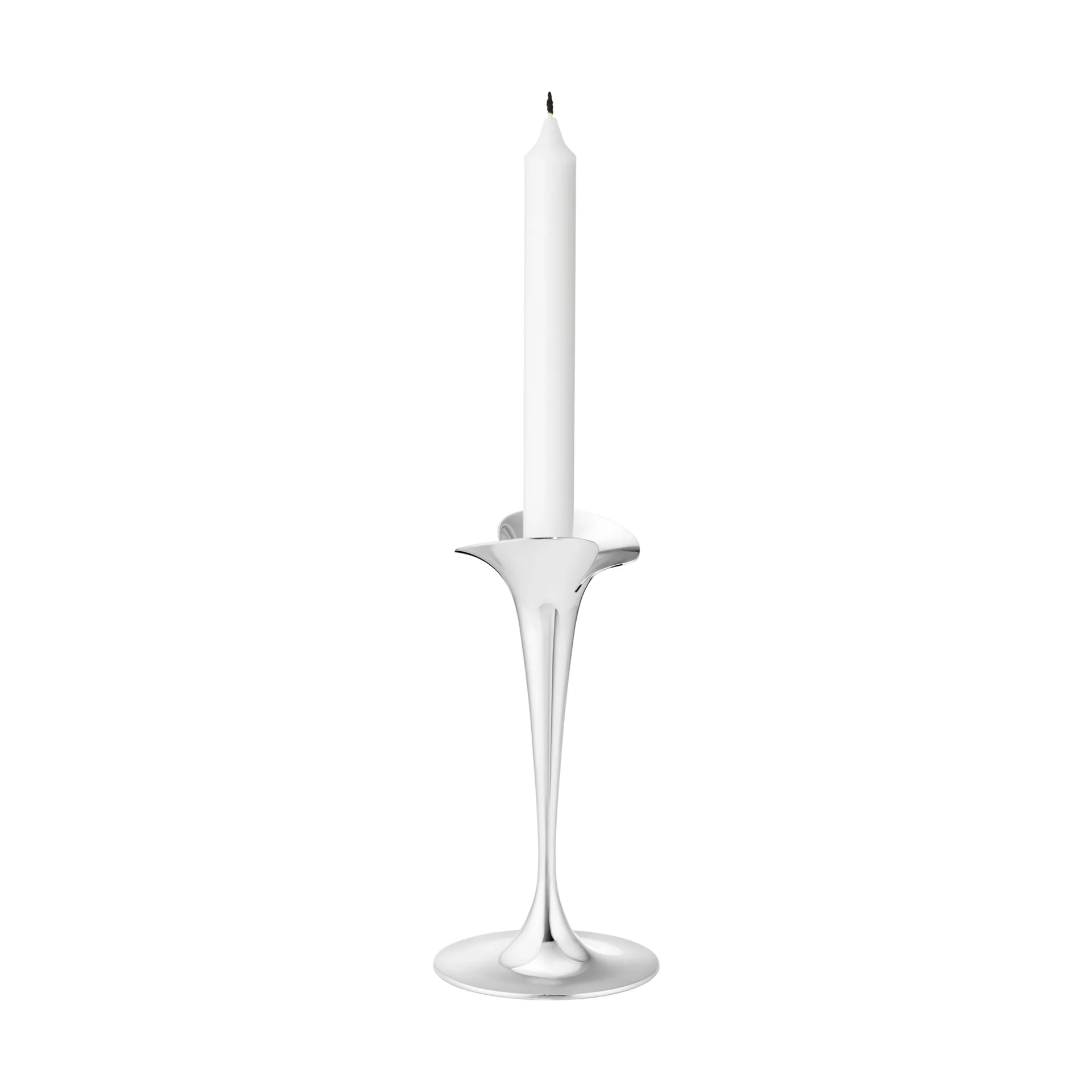 Bloom ljusstakar för kronljus, Rostfritt stål, små, 2-pack Georg Jensen