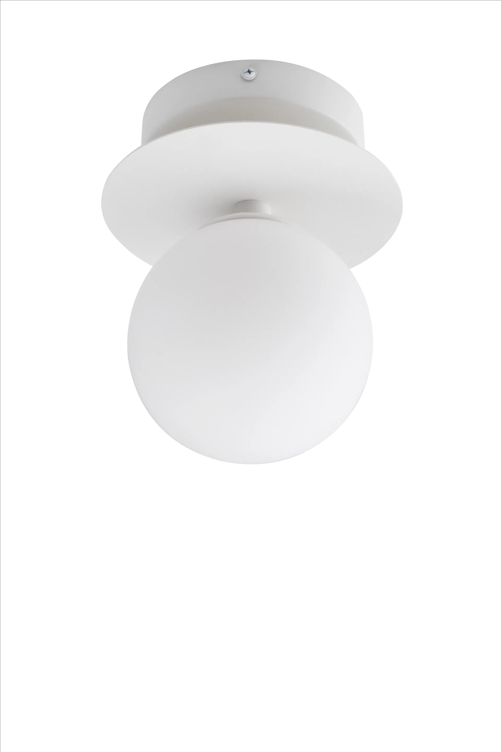Art Deco IP44 vägglampa/plafond, Vit Globen Lighting