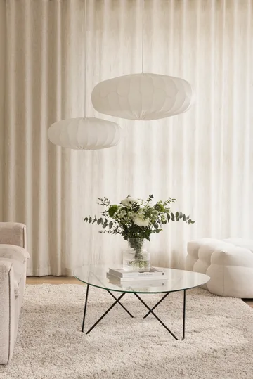 Bladverk lampskärm Ø70 cm - Vit - Globen Lighting